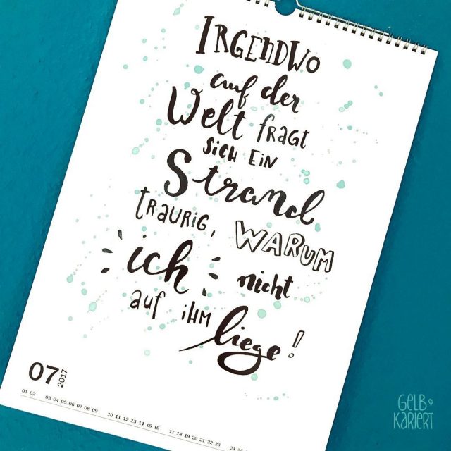 Sprüche für jede Lebenslage Handlettering + Printable Lettering