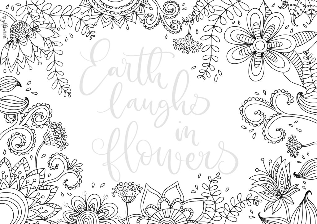 Freebie: Ausmalbild für Erwachsene zum kostenlosen Download