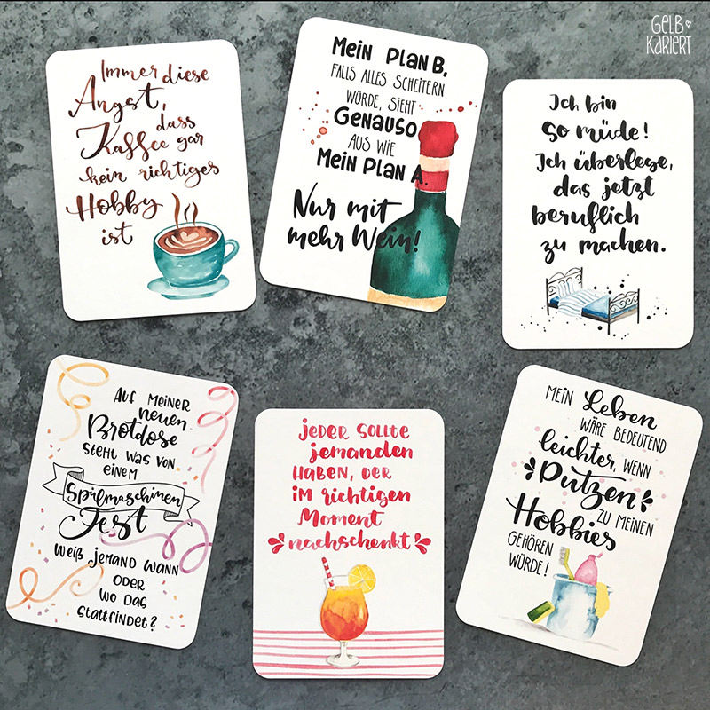 Portfolio Gelbkariert