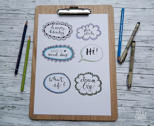 Rahmen für dein Handlettering - Lettering und mehr
