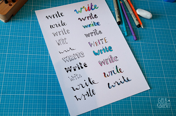 Anleitung Handlettering für Anfänger